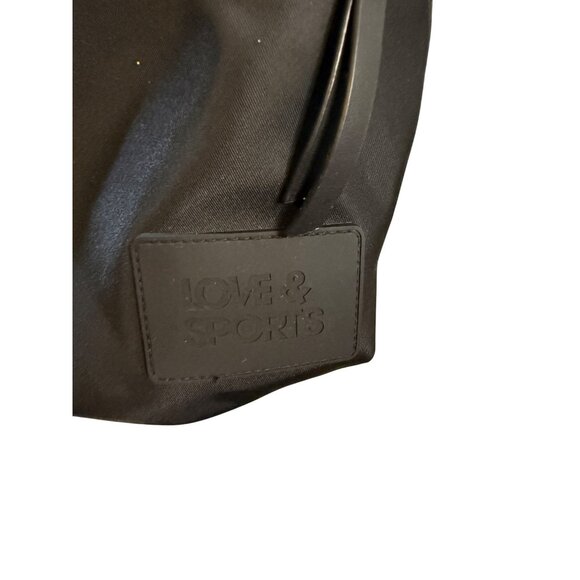 Love & Sports Black Crossbody Bag With Adjustable Strap & Dual Zipper Pockets - Picture 5 of 12